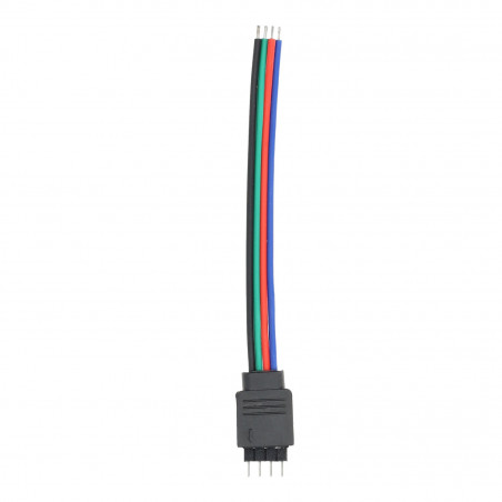 Cable conexión macho tira LED RGB (4 pin)