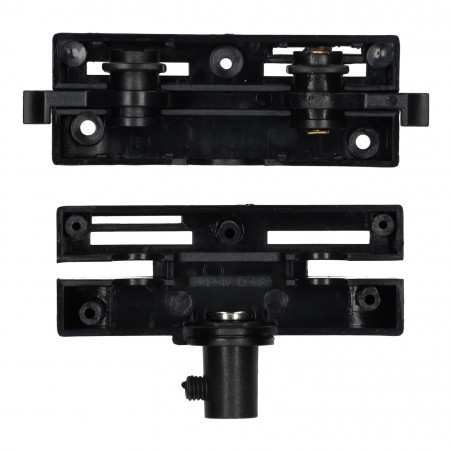 Adaptador carril monofásico color negro