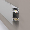 Profilé en aluminium pour l'éclairage double face 1m