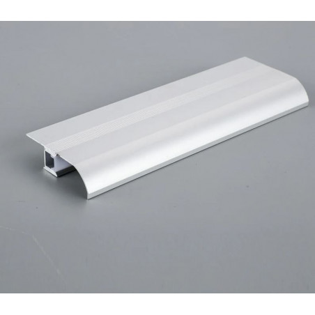 White aluminium profile for led strip 2m for baseboard