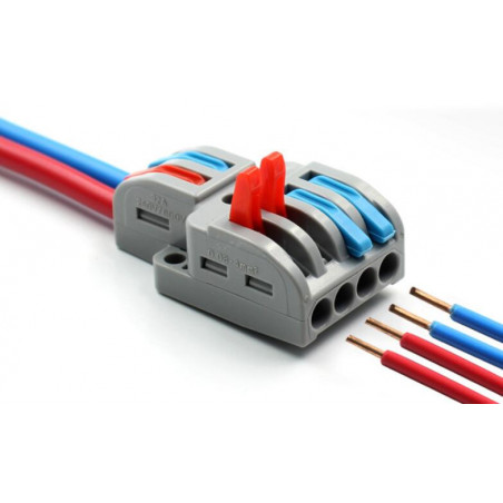 Quick connector 2 inputs 4 outputs 0.08-4mm²