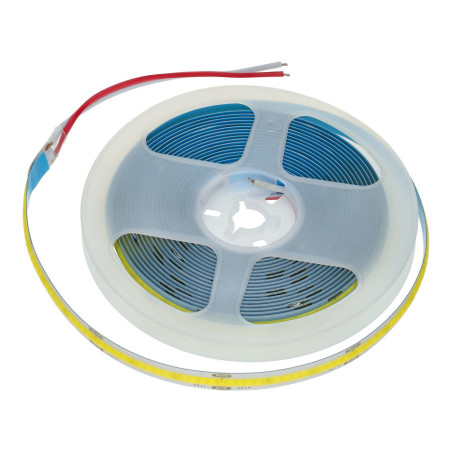 Rollo 5 metros Tira LED 12V COB 12W/m 4200lm 10mm Ancho IP20