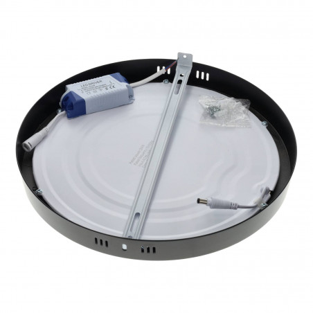 LED-Deckenleuchte 24W Rund Schwarz