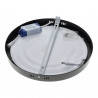 Plafoniera soffitto a LED 24W rotonda nera