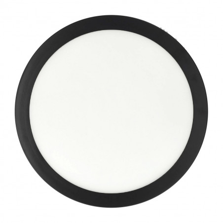 Plafón LED 24W Redondo Negro