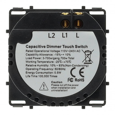 Interruptor dimmer de toque 700W