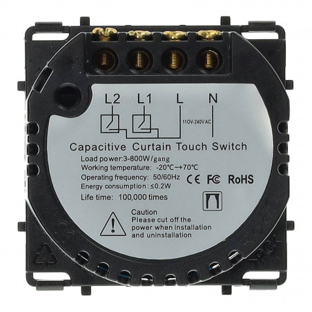 Interruttore touch per tende