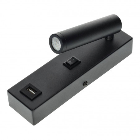 ALUMINIUM WALL LIGHT LED 3W USB